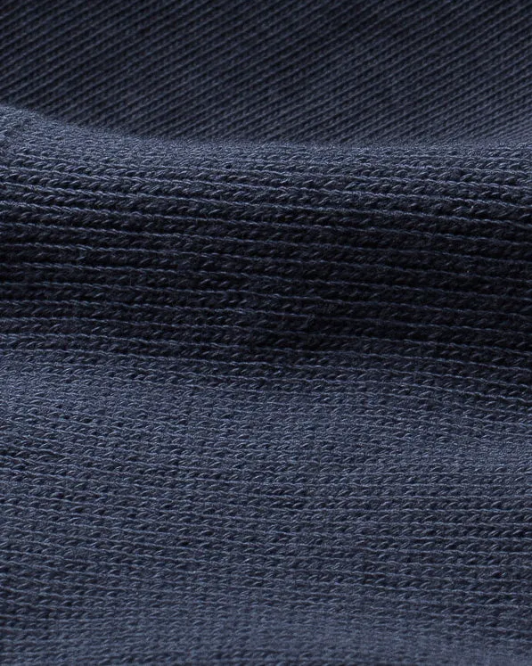 Merz b. Schwanen Good Originals 206 7.2oz Loopwheeled Henley - Ink Blue