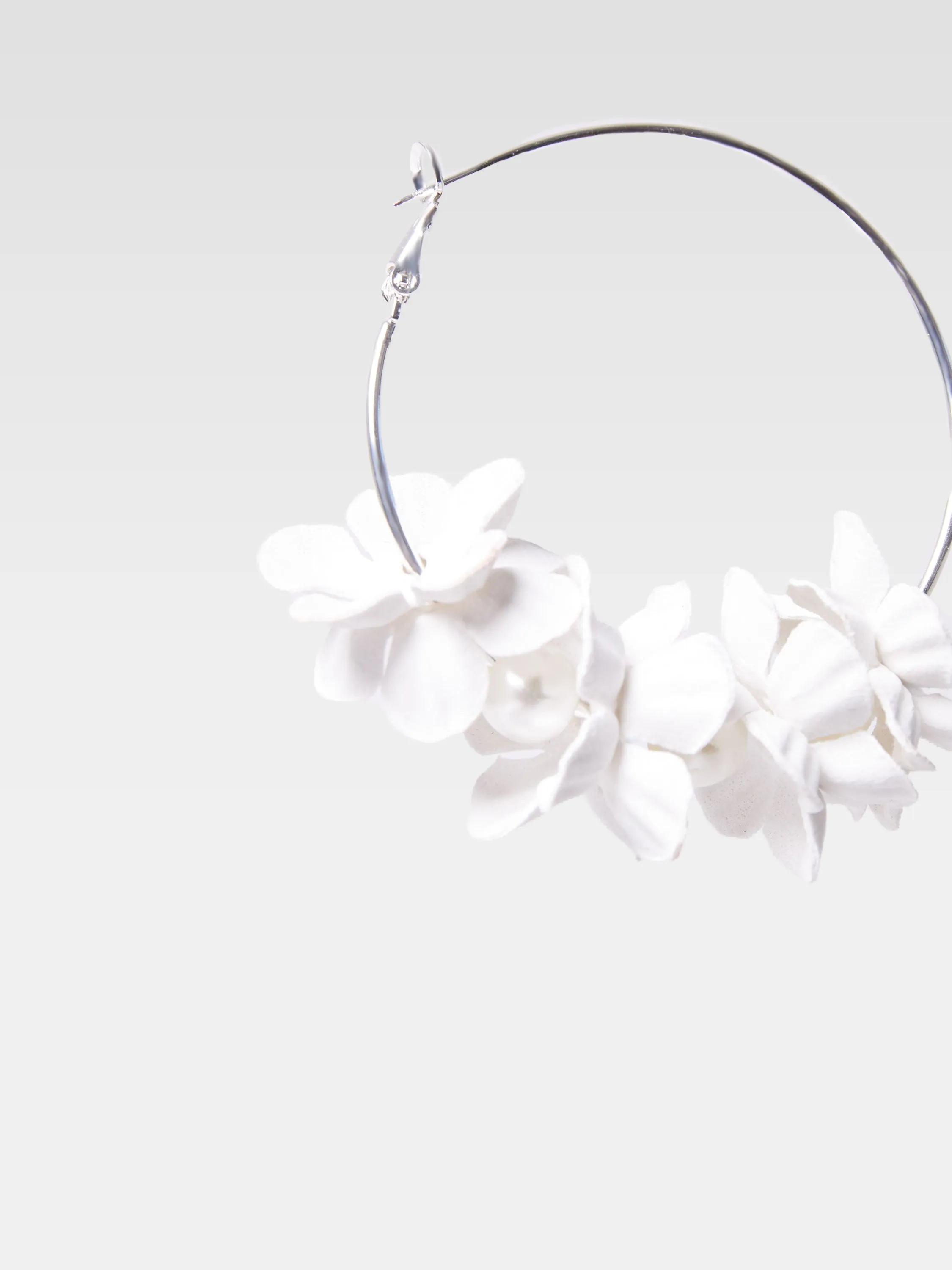 Metal Floral Earrings