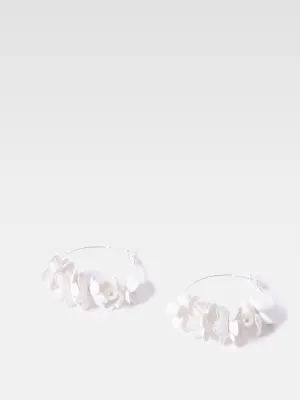 Metal Floral Earrings