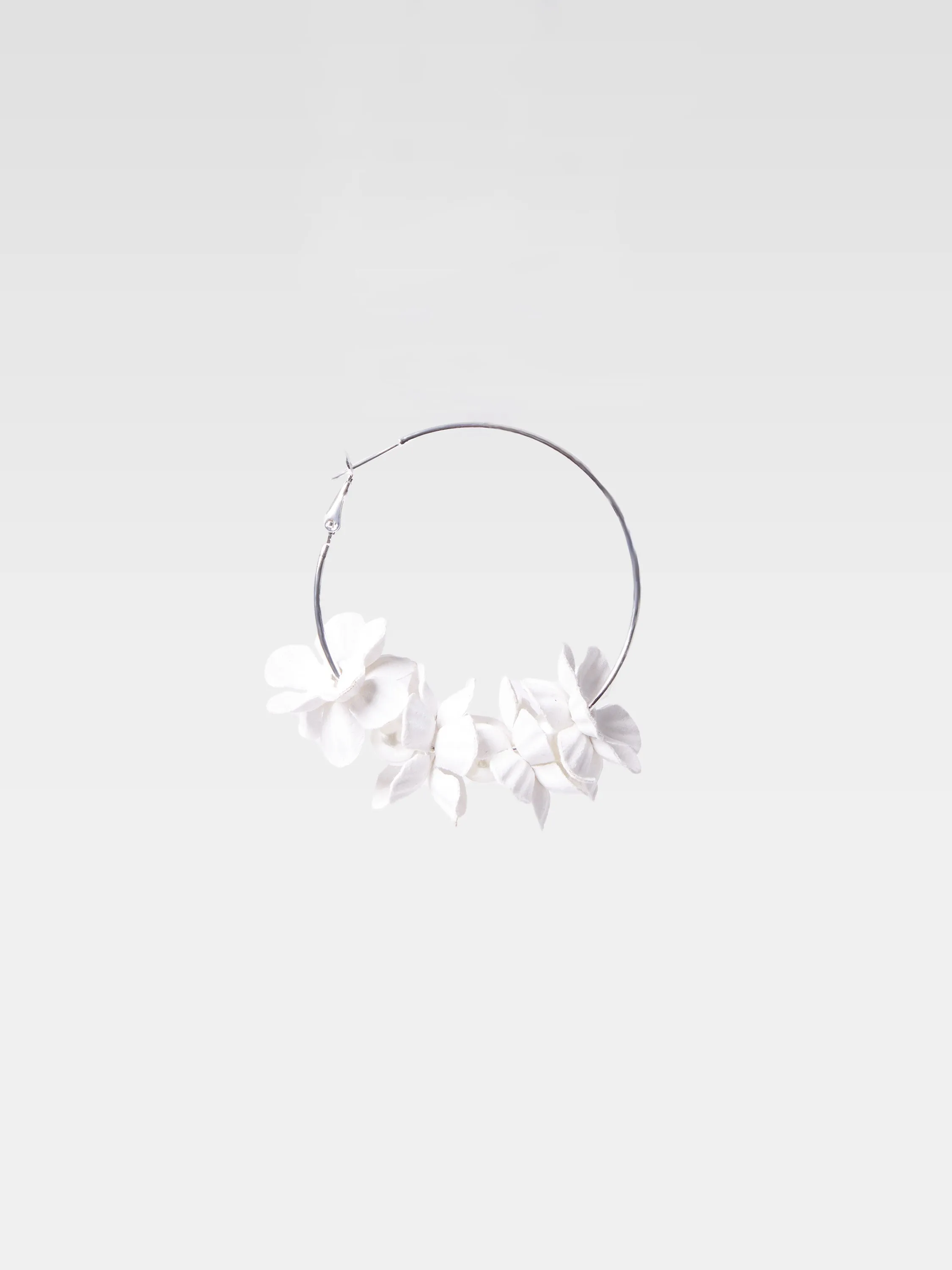 Metal Floral Earrings