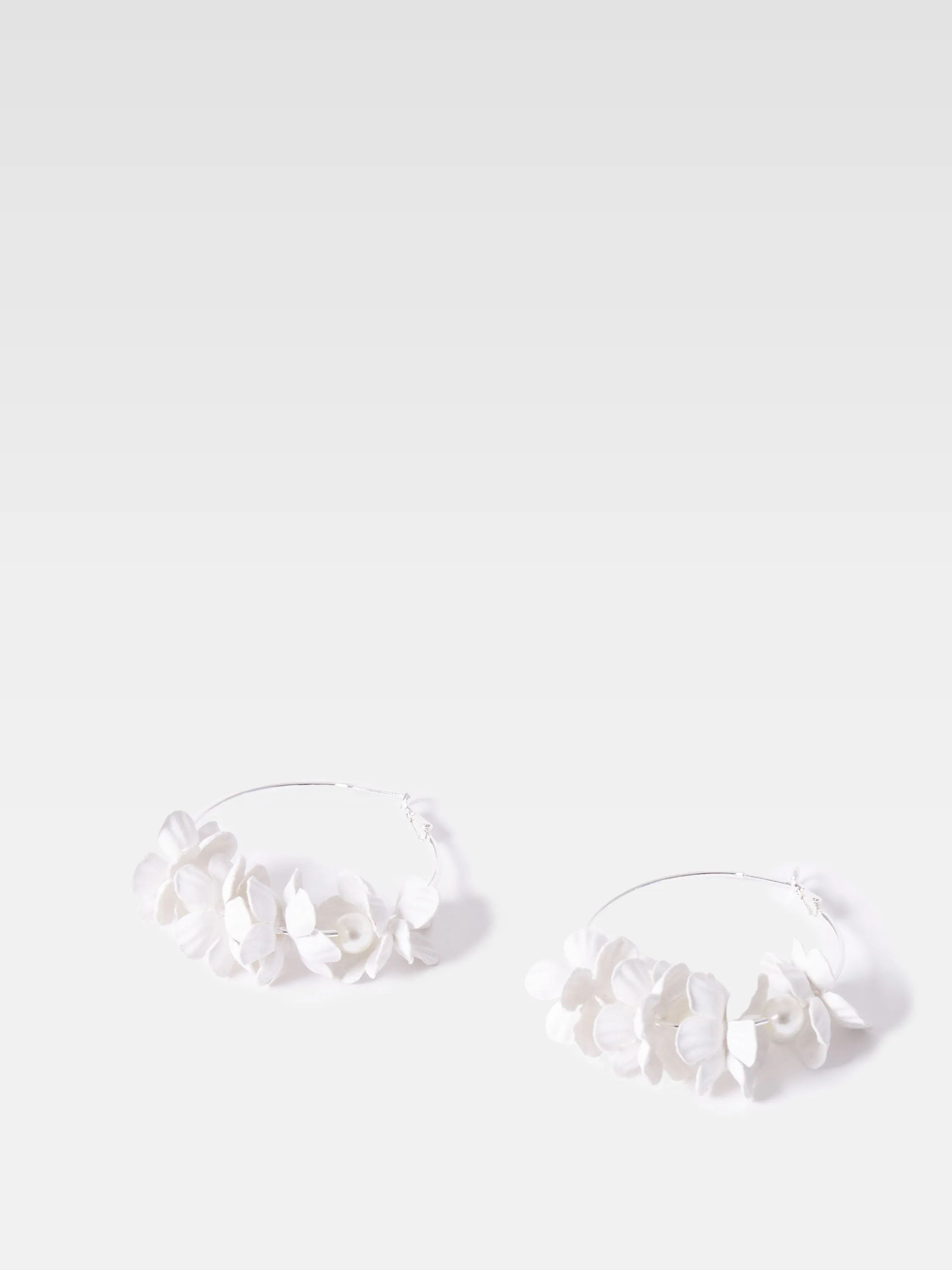 Metal Floral Earrings
