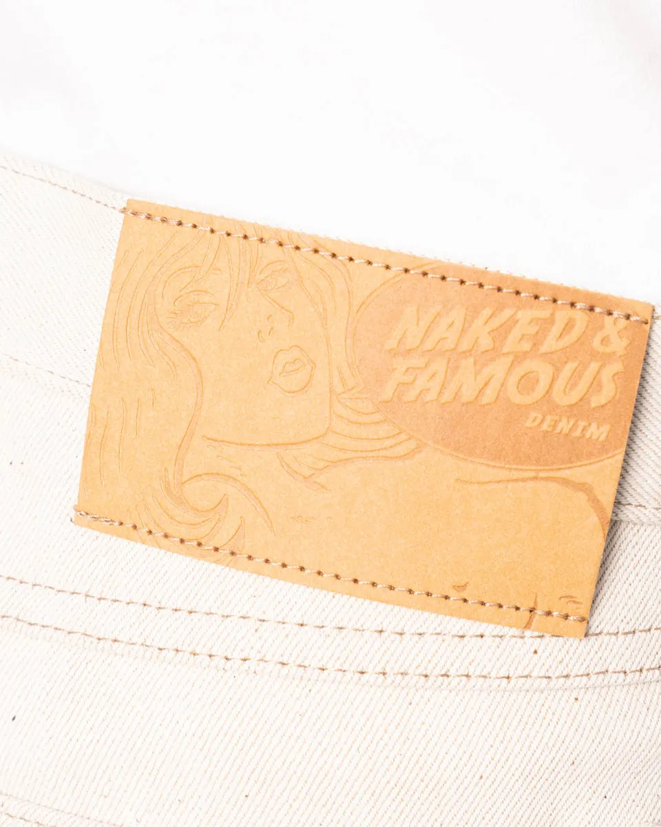 Naked & Famous Denim True Guy Regular Straight Mens Jeans - All Natural Ecru Foxfibre® Selvedge