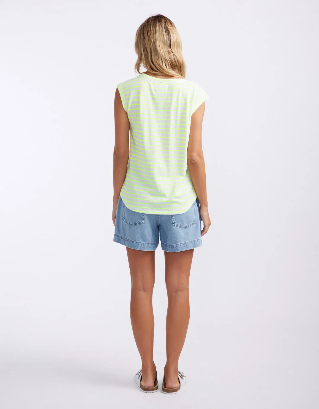 Neon Cali Tank - Neon Yellow