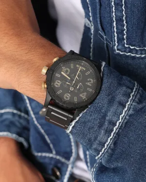 Nixon 51-30 Chrono Watch Matte Black/Gold