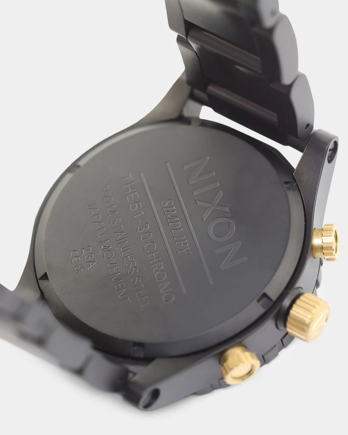 Nixon 51-30 Chrono Watch Matte Black/Gold