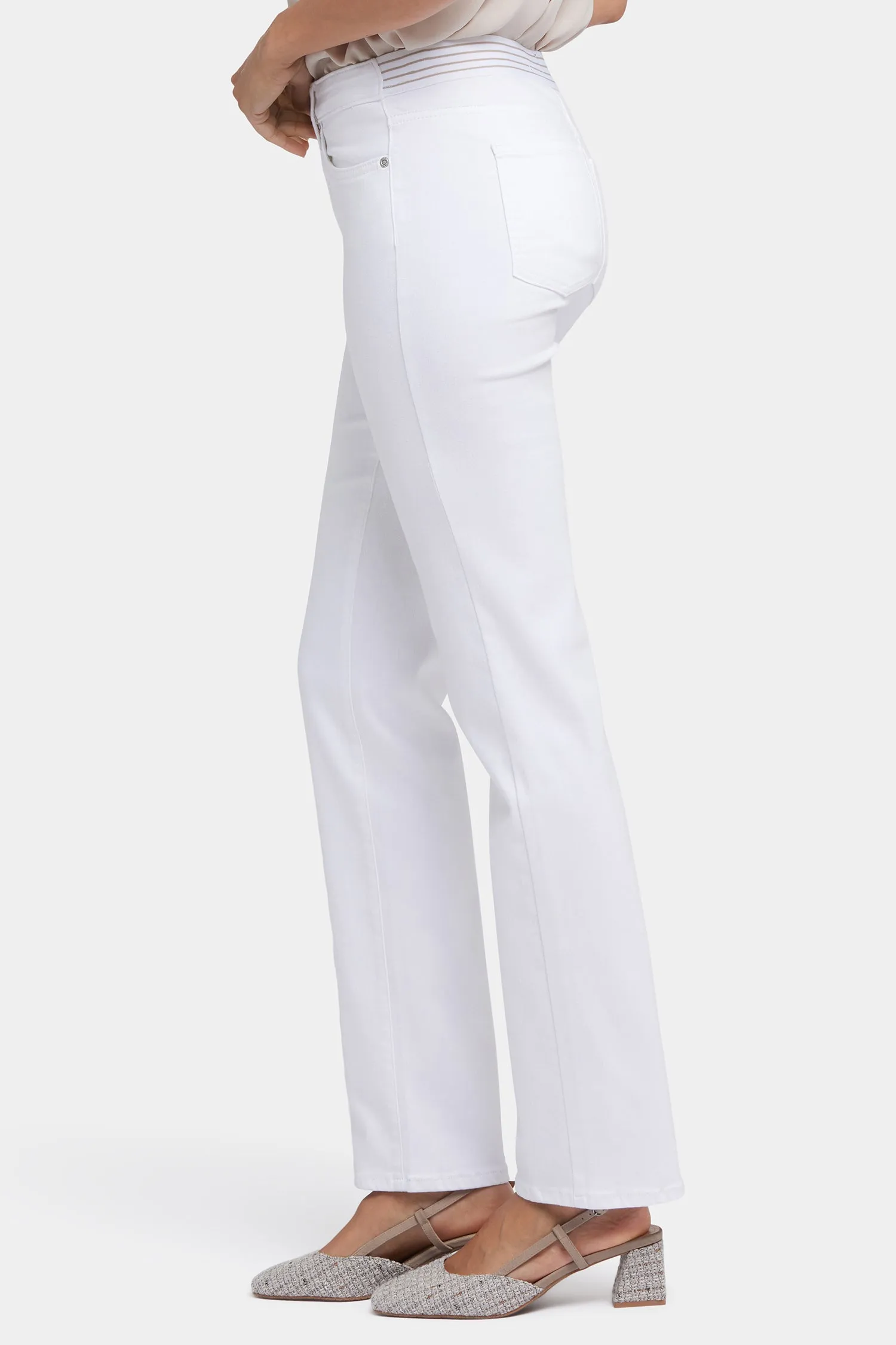 No Gapper™ Marilyn Straight Jeans - Optic White