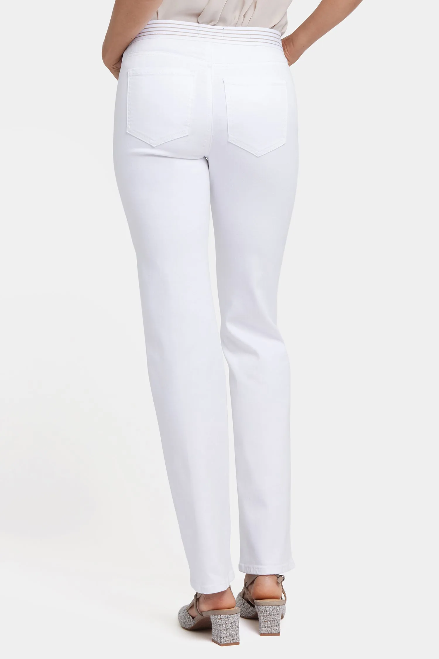 No Gapper™ Marilyn Straight Jeans - Optic White