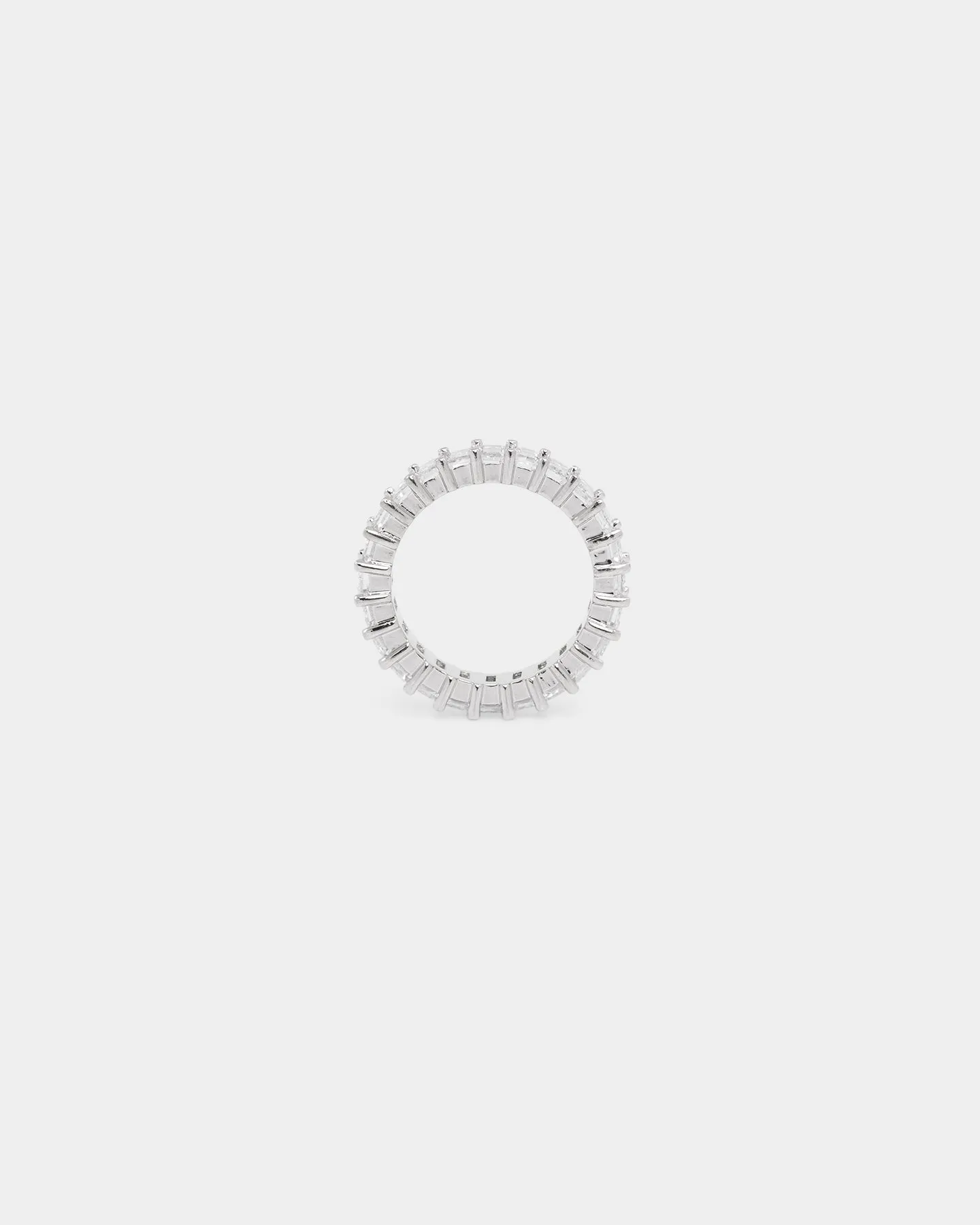 NXS Baguette Ring Iced White Gold