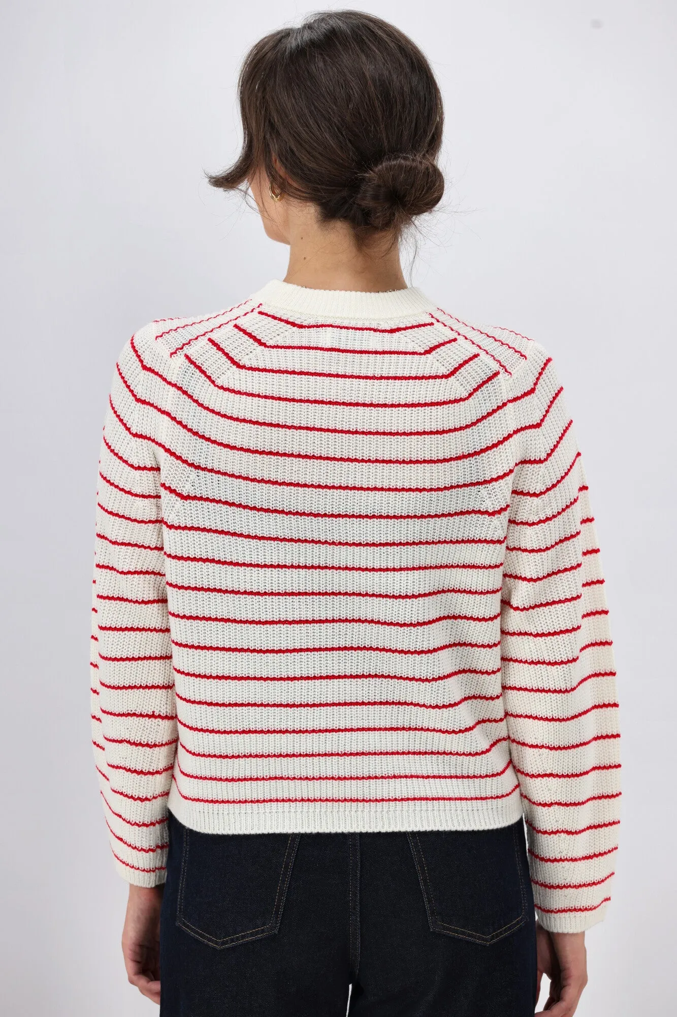 ONLY Base L/S O-Neck Pullover Knit Ski Patrol Stripes