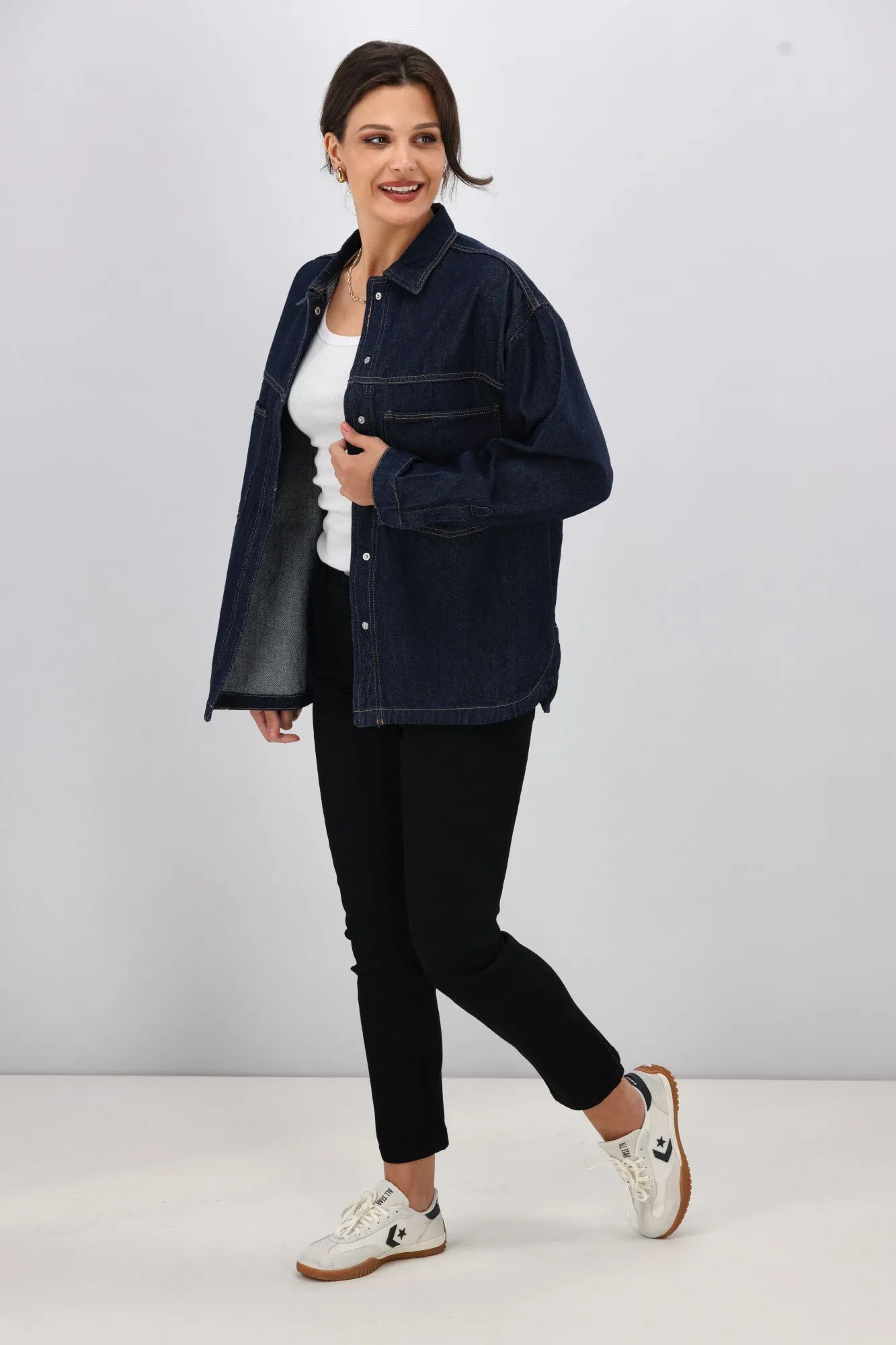 ONLY Emmie L/S Shirt Rinse Denim