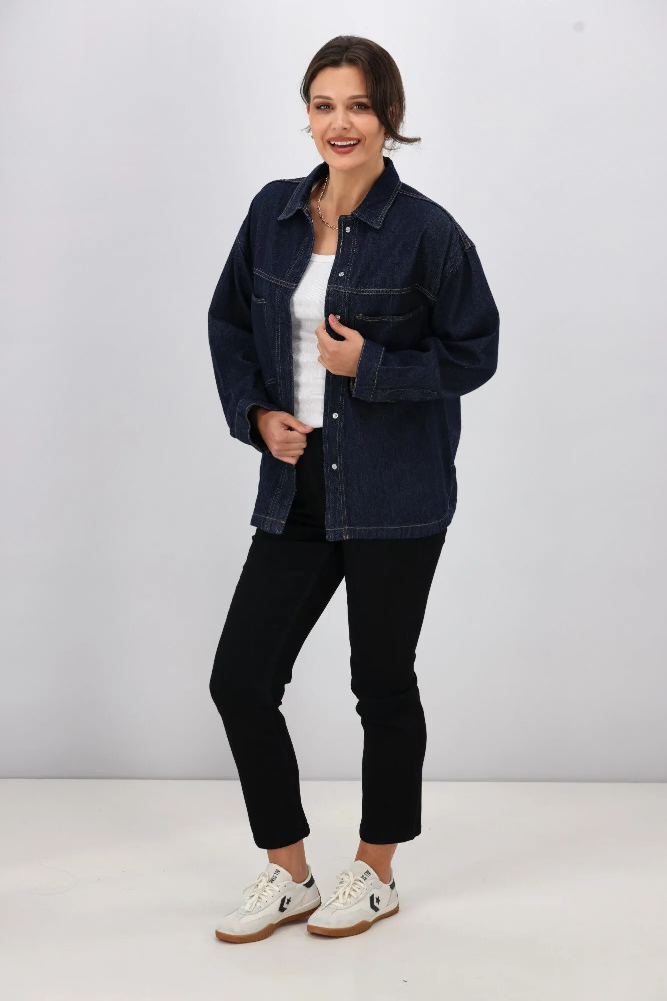 ONLY Emmie L/S Shirt Rinse Denim