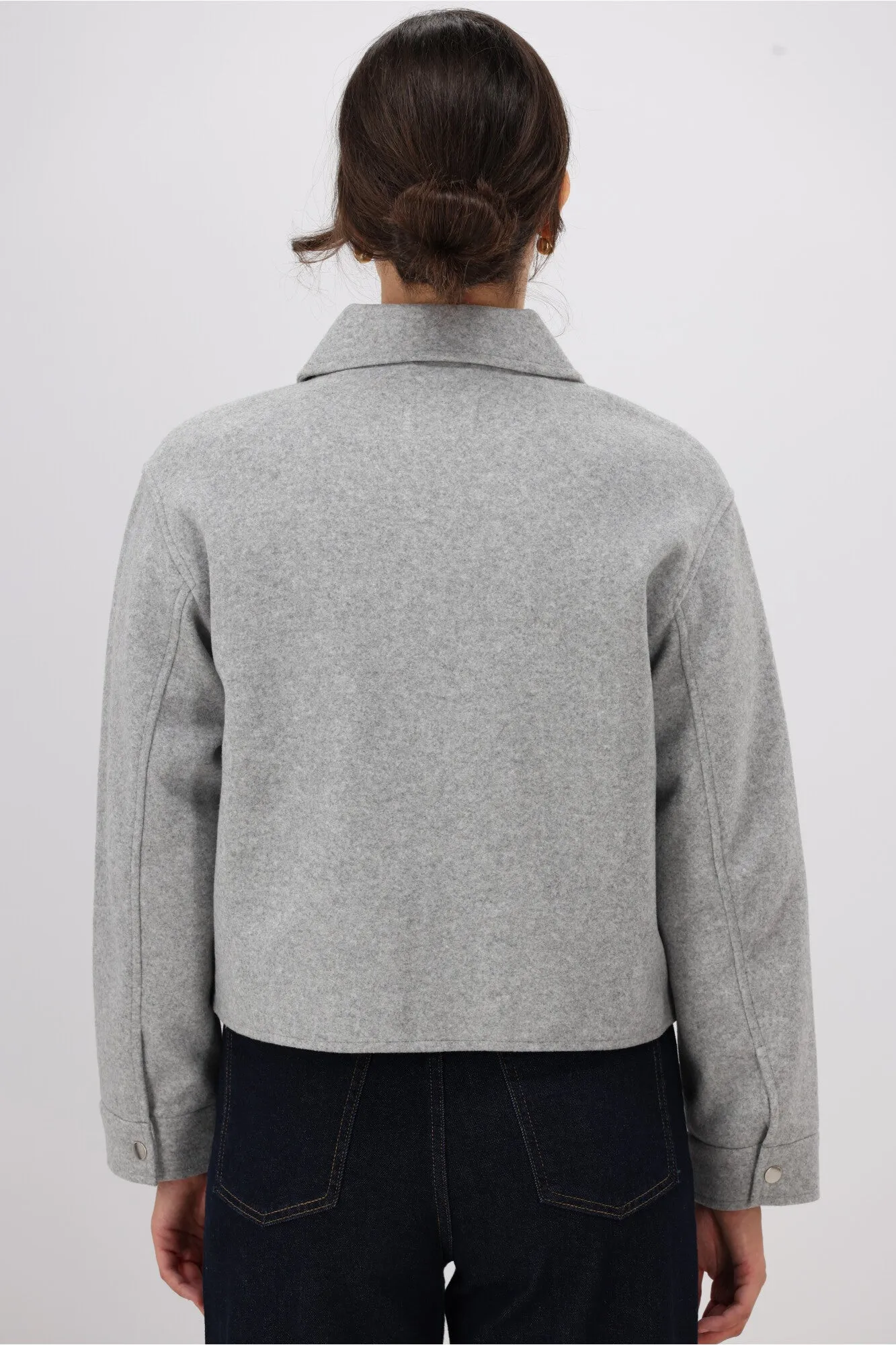 ONLY Nancy Life Cargo Jacket Light Grey