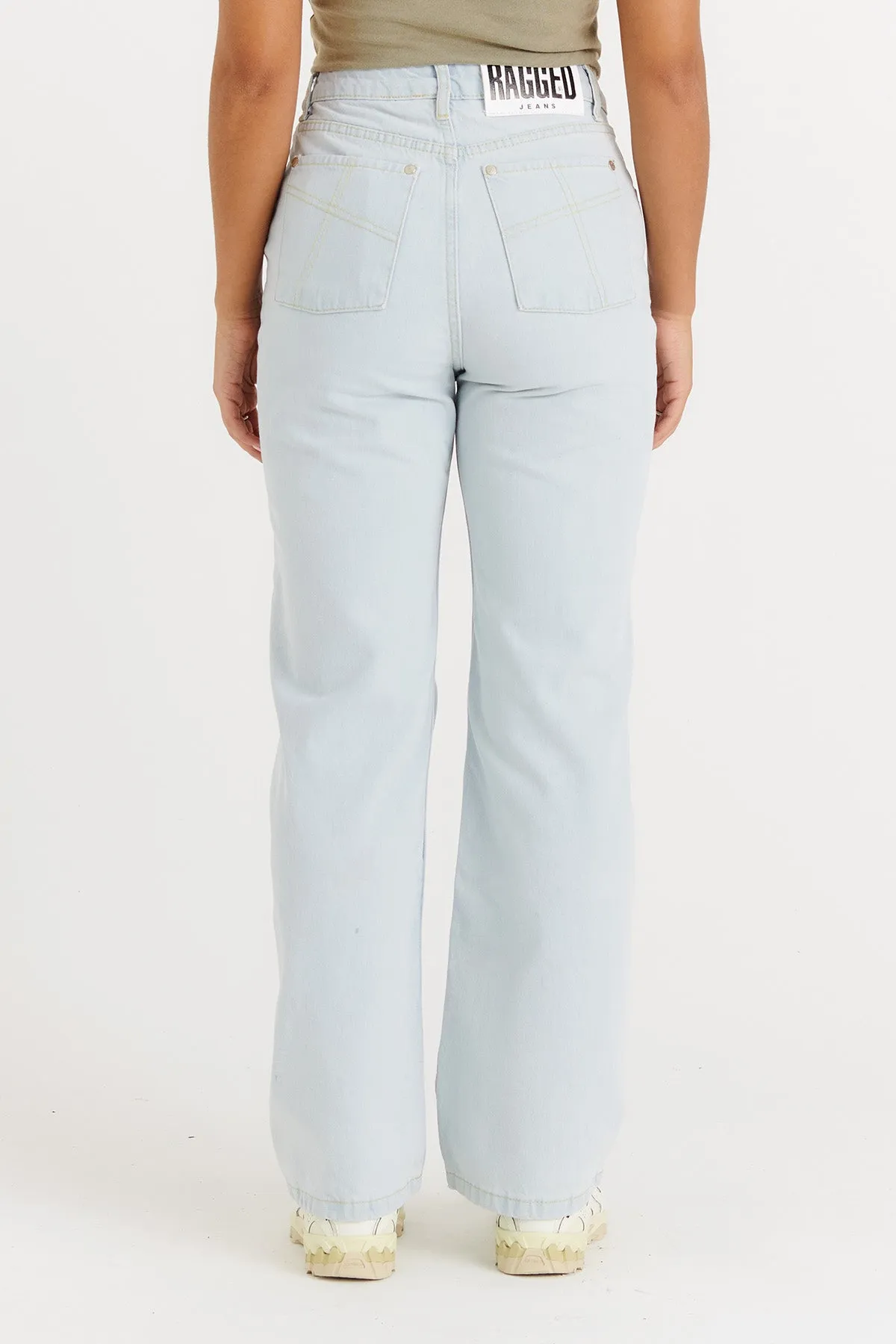 Organic Dad Jeans Stonewash