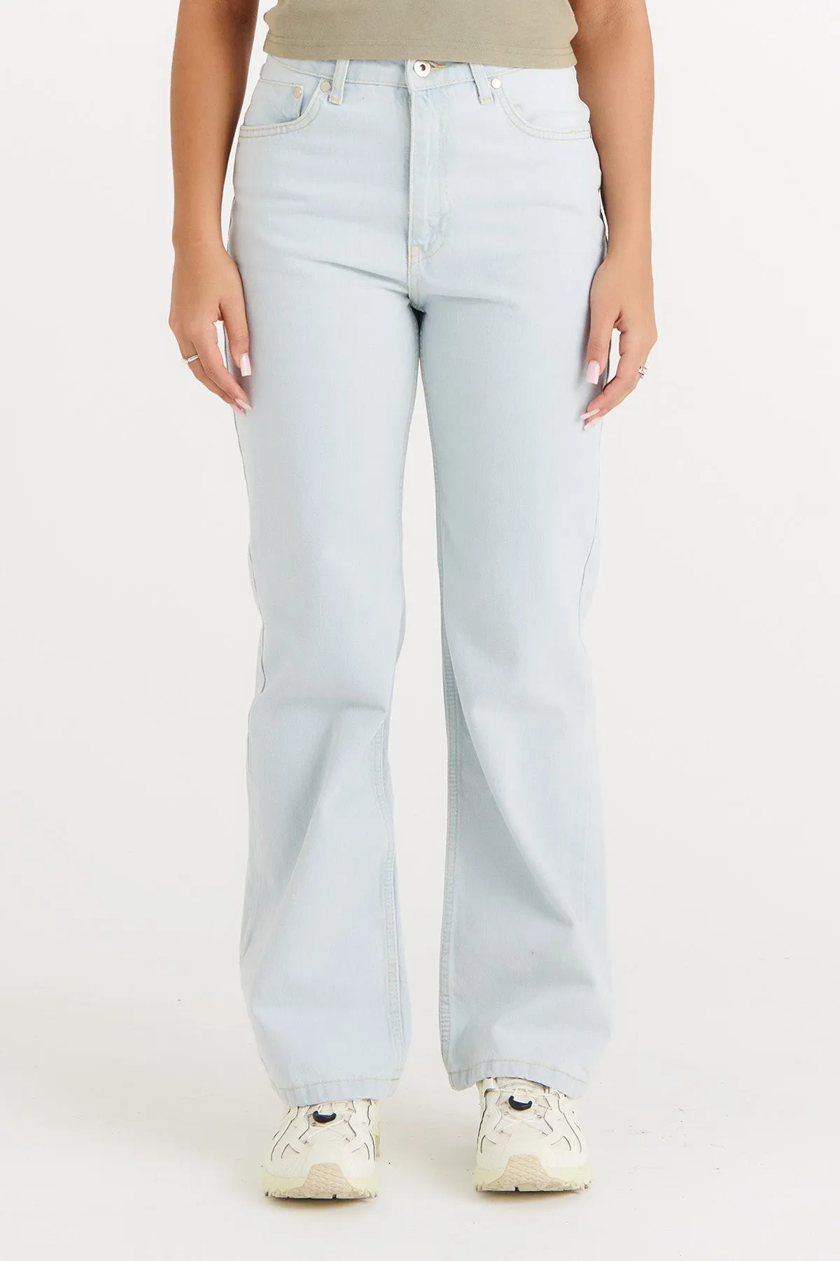 Organic Dad Jeans Stonewash