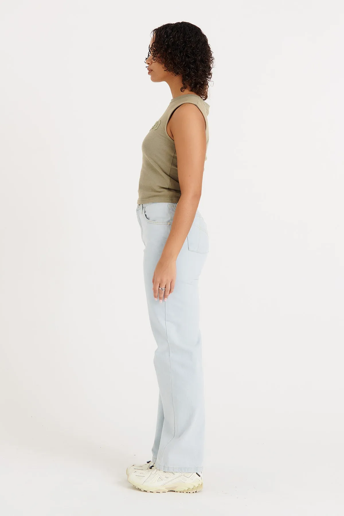 Organic Dad Jeans Stonewash