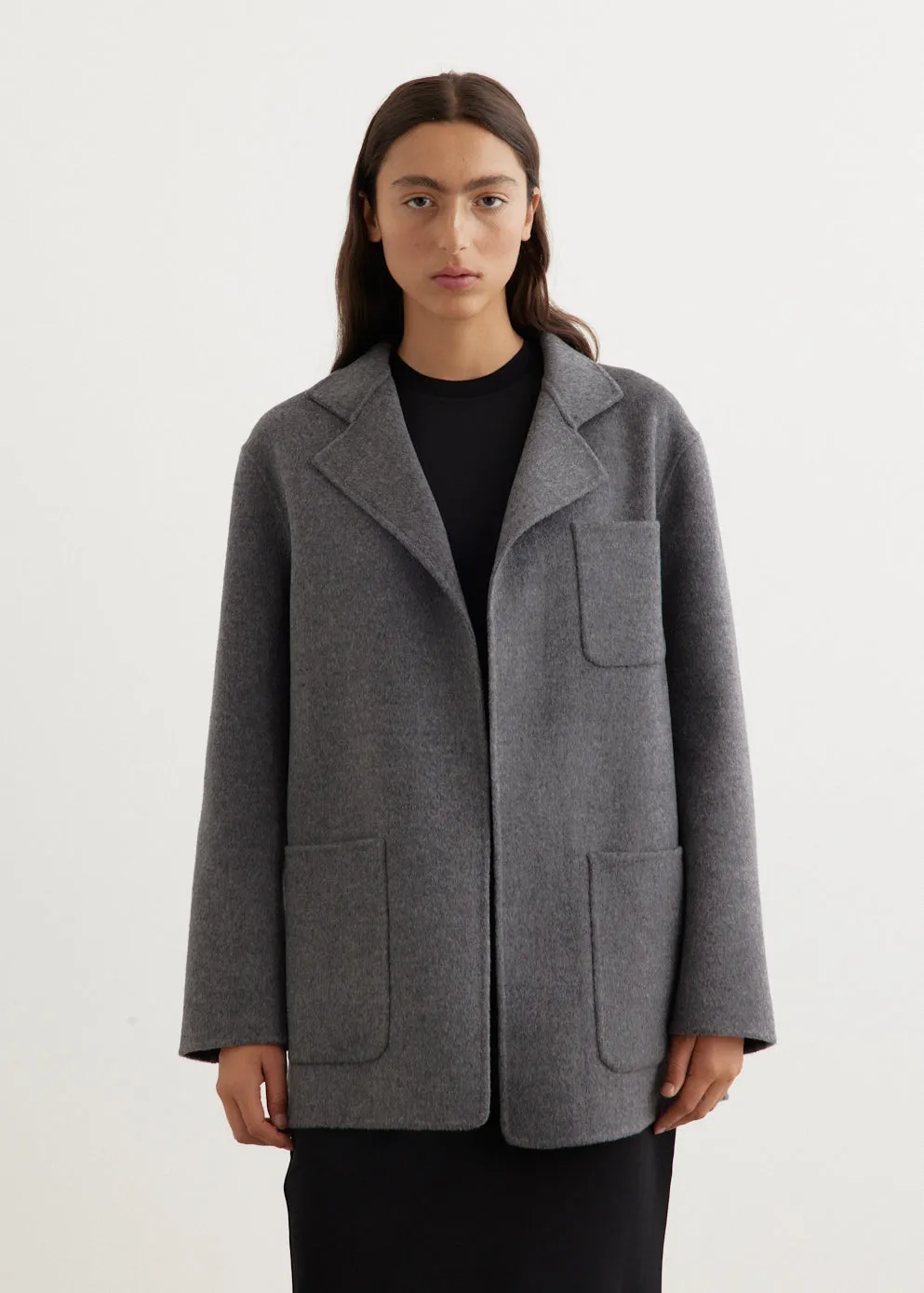 Patch Pocket Double Jacket