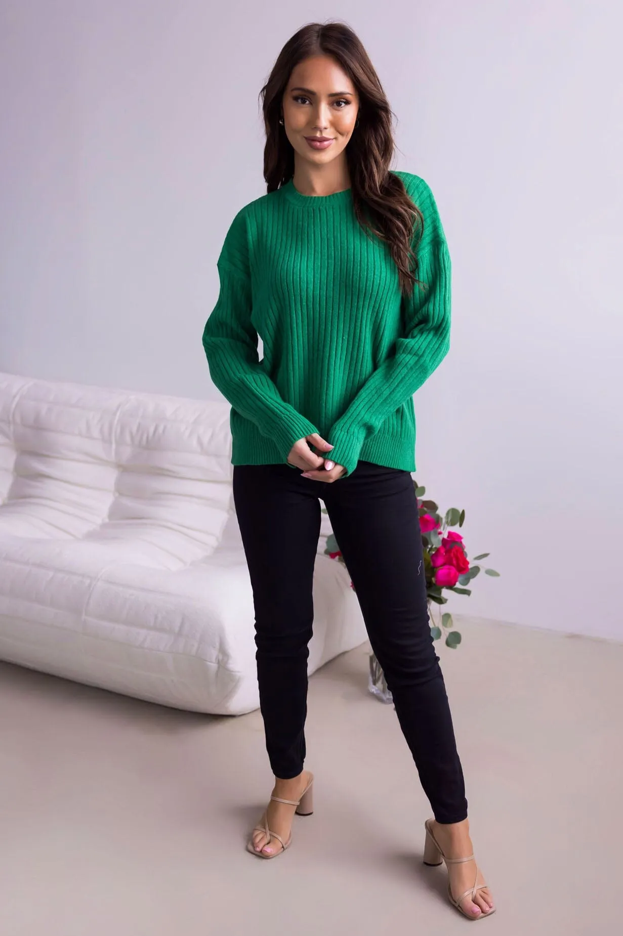 Peaceful Afternoon Ribbed Sweater