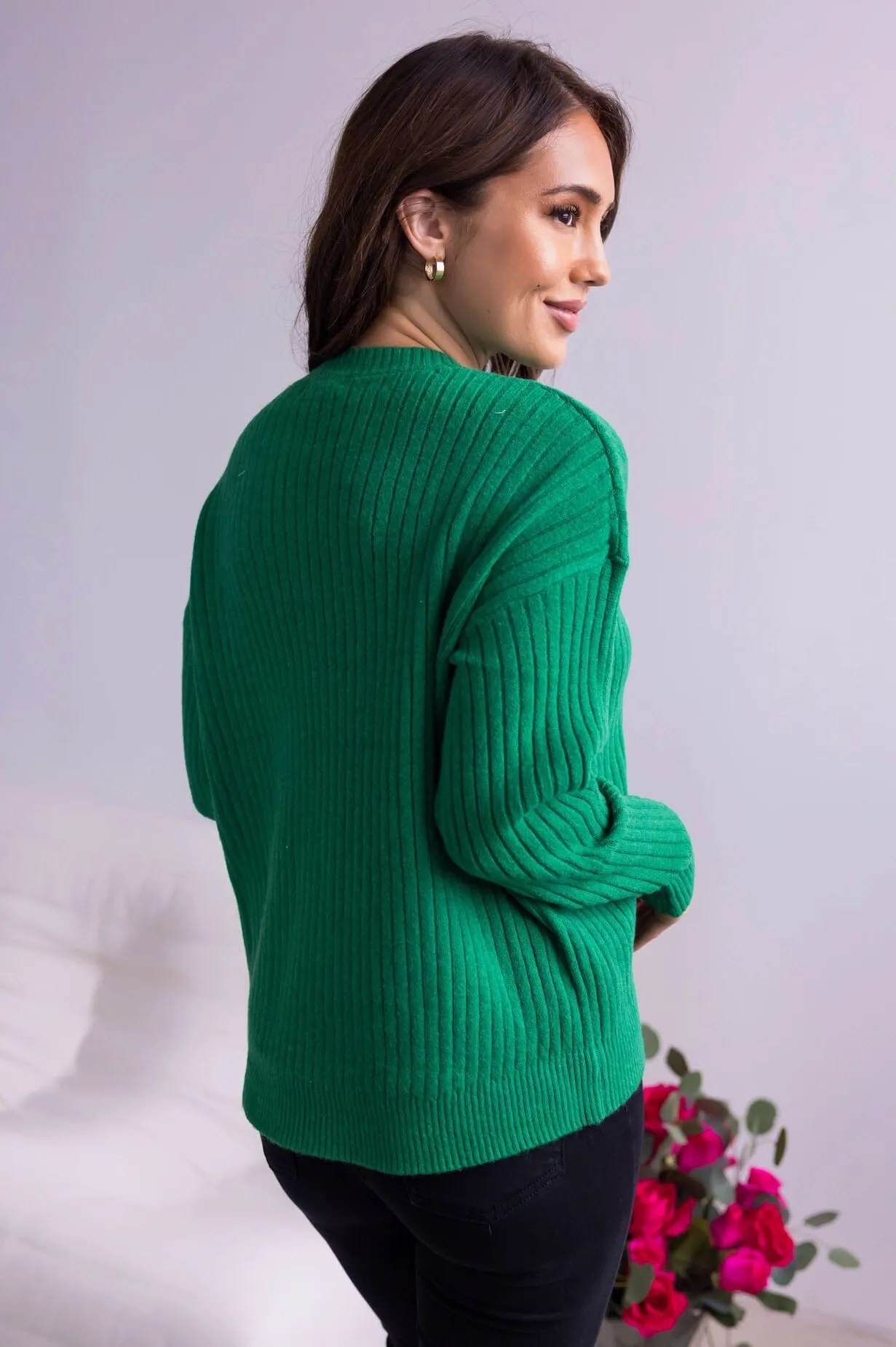 Peaceful Afternoon Ribbed Sweater