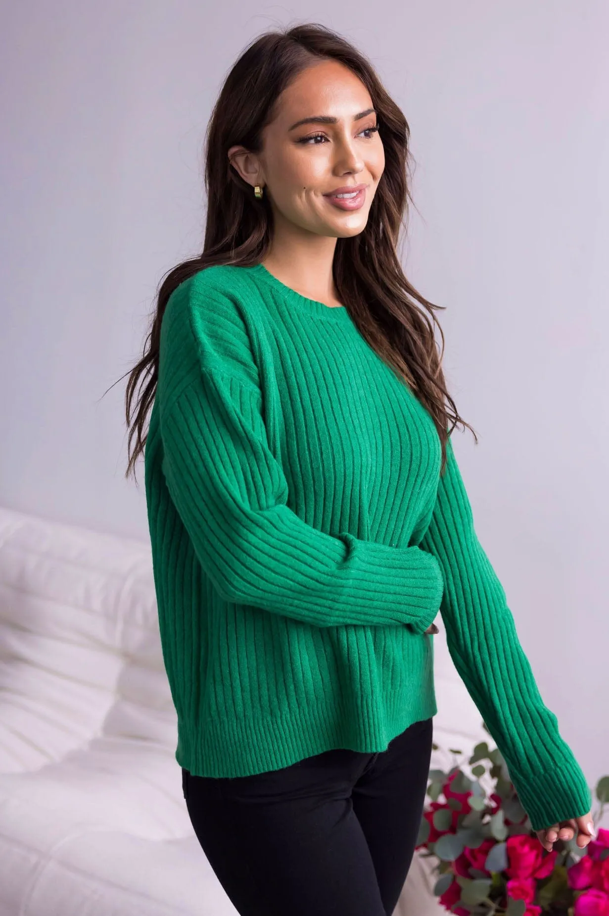 Peaceful Afternoon Ribbed Sweater