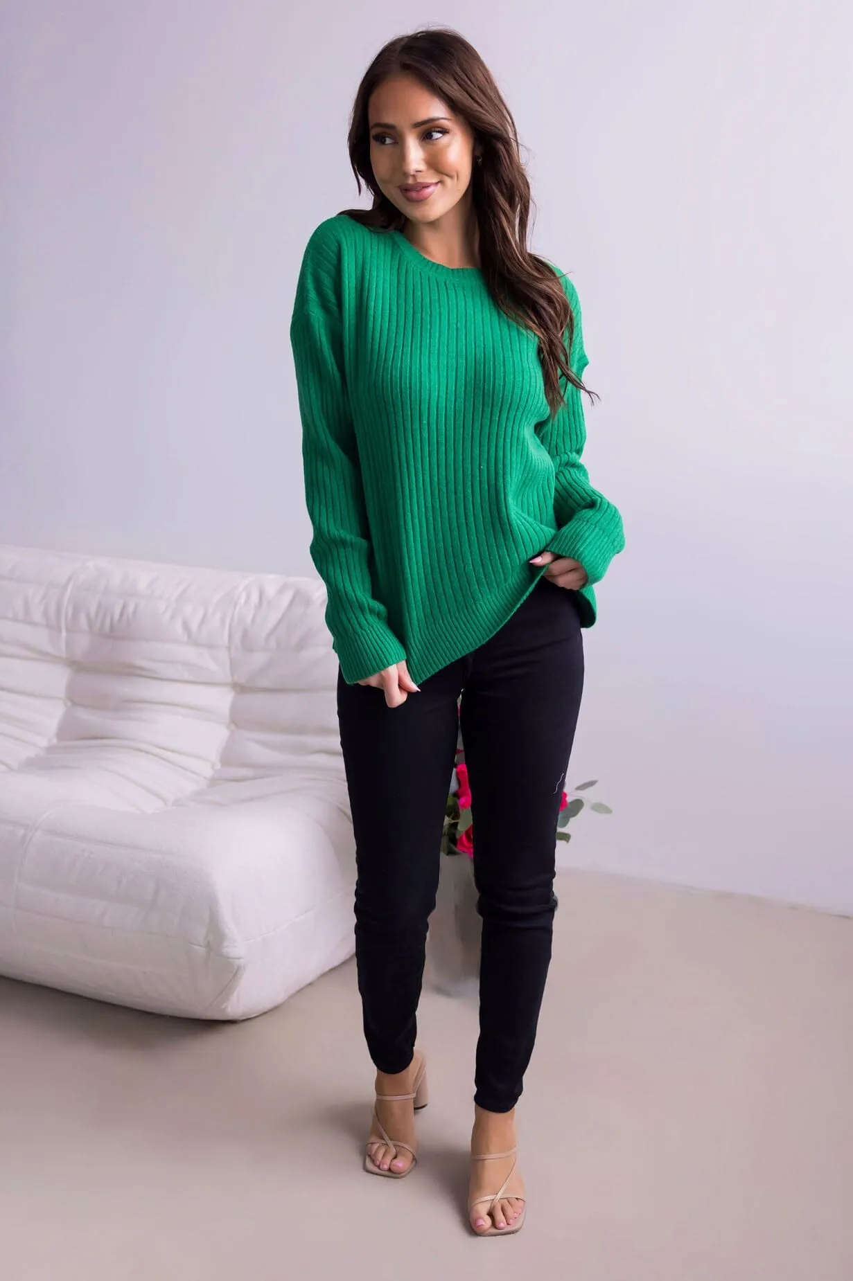 Peaceful Afternoon Ribbed Sweater