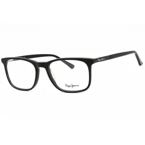 Pepe Jeans Men's Eyeglasses - Black Plastic Rectangular Full Rim Frame | PJ3315 C1