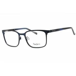 Pepe Jeans Men's Eyeglasses - Navy Metal Rectangular Frame Clear Demo Lens | PJ1324 C2