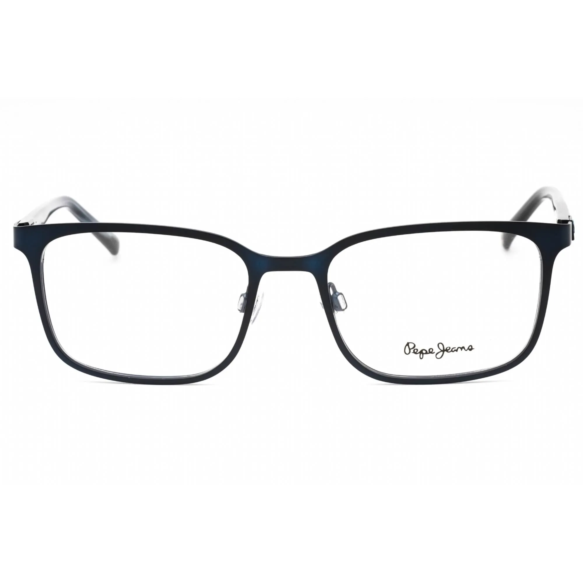 Pepe Jeans Men's Eyeglasses - Navy Metal Rectangular Frame Clear Demo Lens | PJ1324 C2