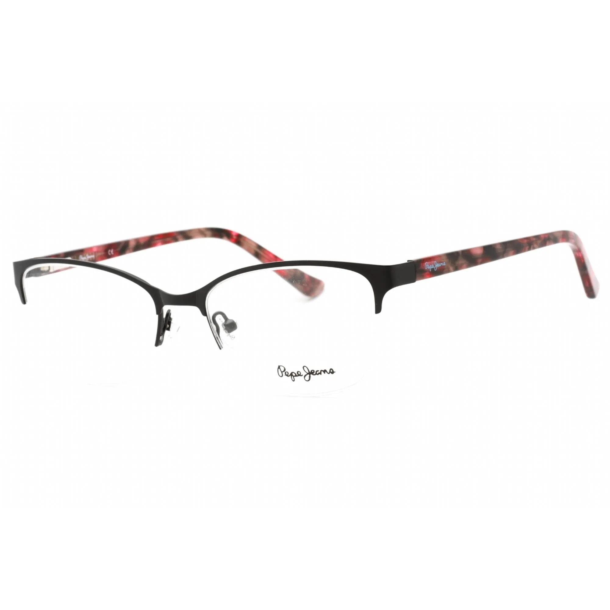 Pepe Jeans Women's Eyeglasses - Black Metal Cat Eye Frame Clear Demo Lens | PJ1388 C1