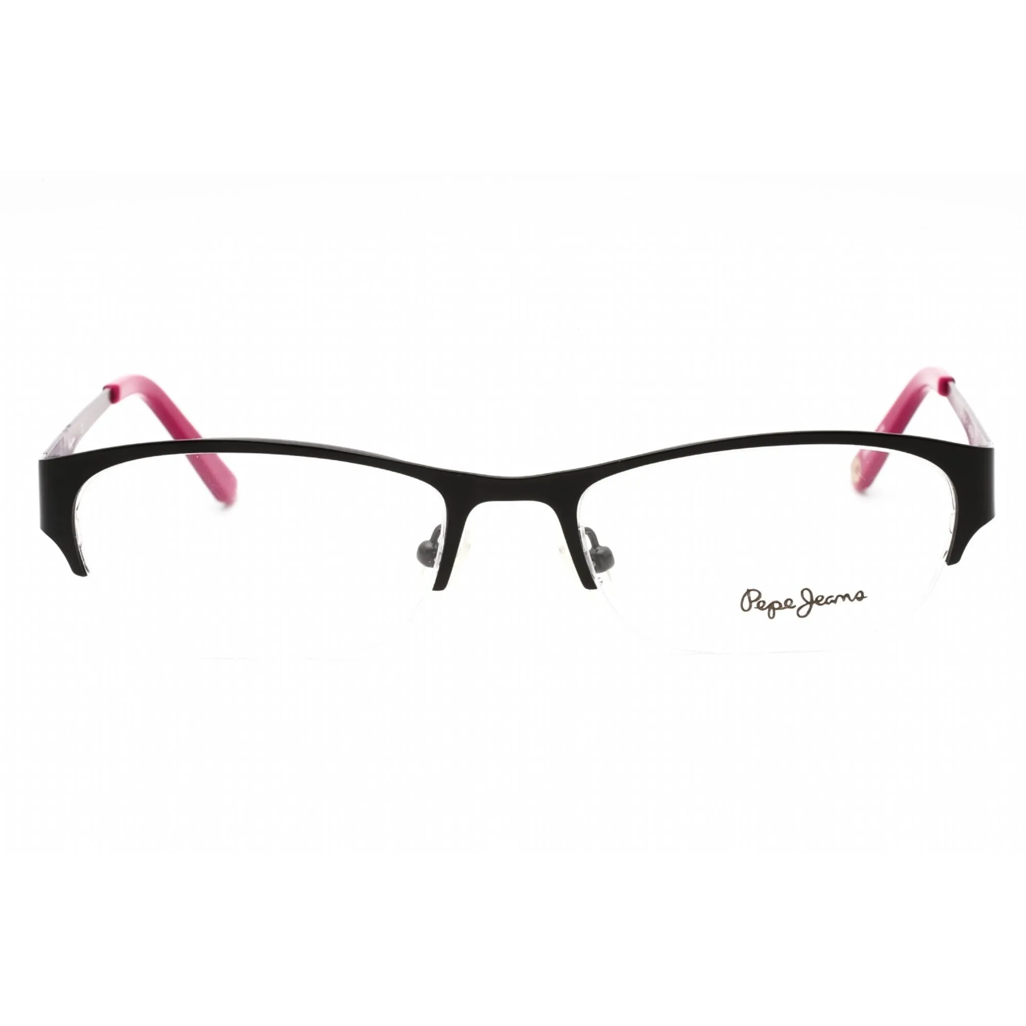 Pepe Jeans Women's Eyeglasses - Black Metal Oval Half Rim Frame | PJ1114 C1