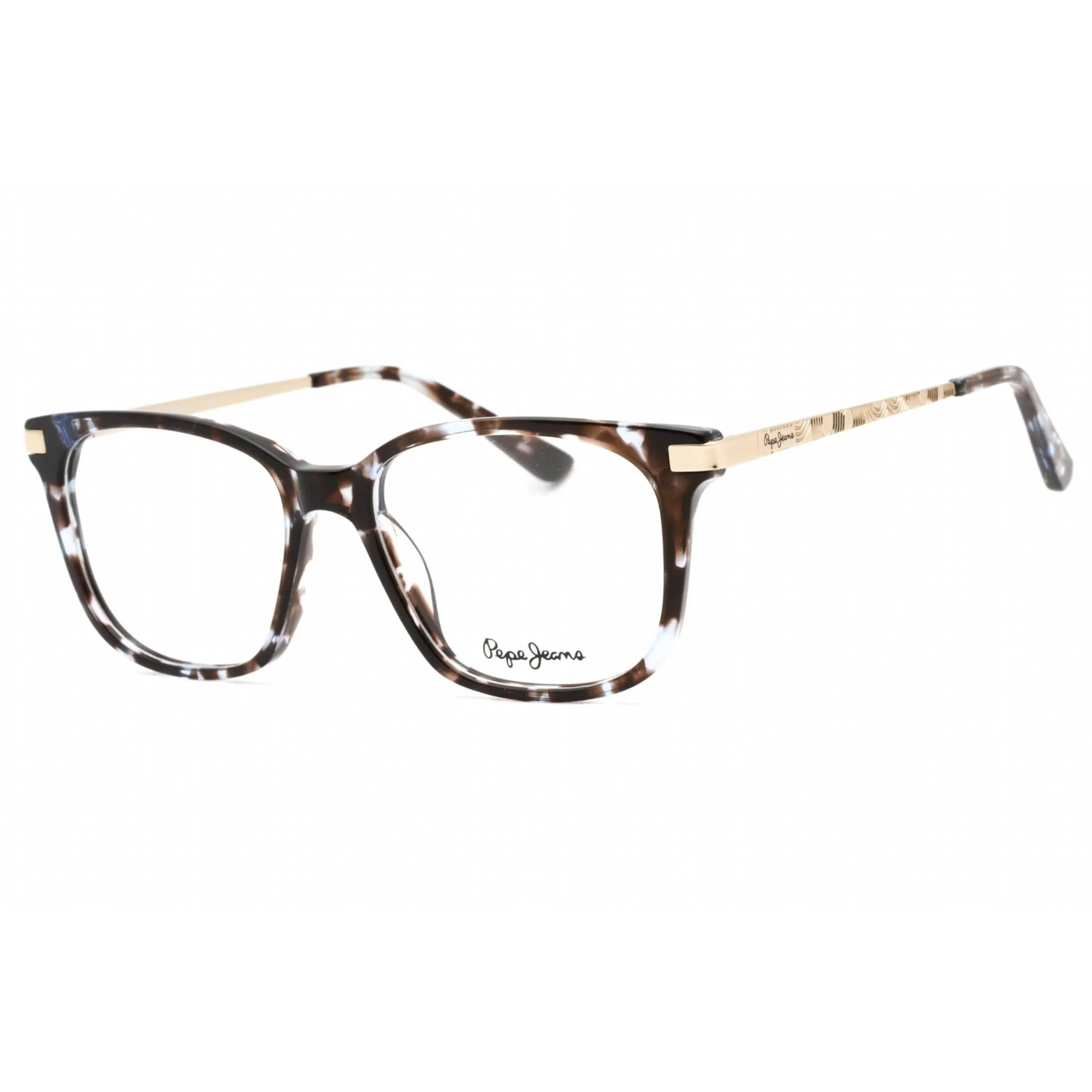 Pepe Jeans Women's Eyeglasses - Blue/Tortoise Plastic Square Full Rim | PJ3430 C3