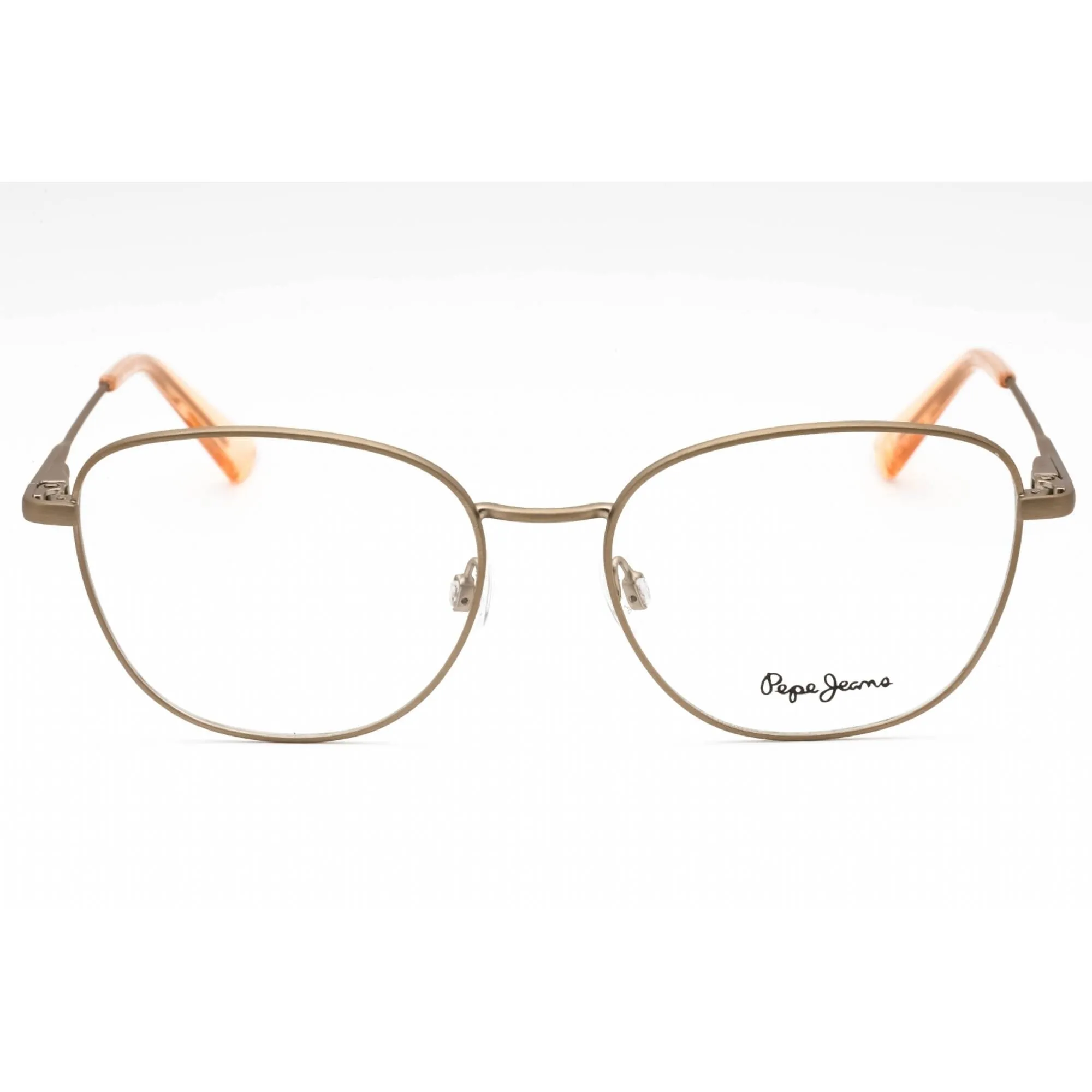 Pepe Jeans Women's Eyeglasses - Brown Metal Square Full Rim Frame | PJ1358 C3