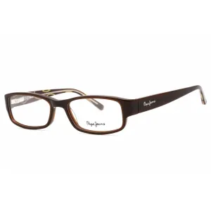 Pepe Jeans Women's Eyeglasses - Brown Plastic Rectangular Full Rim Frame | PJ3067 C2