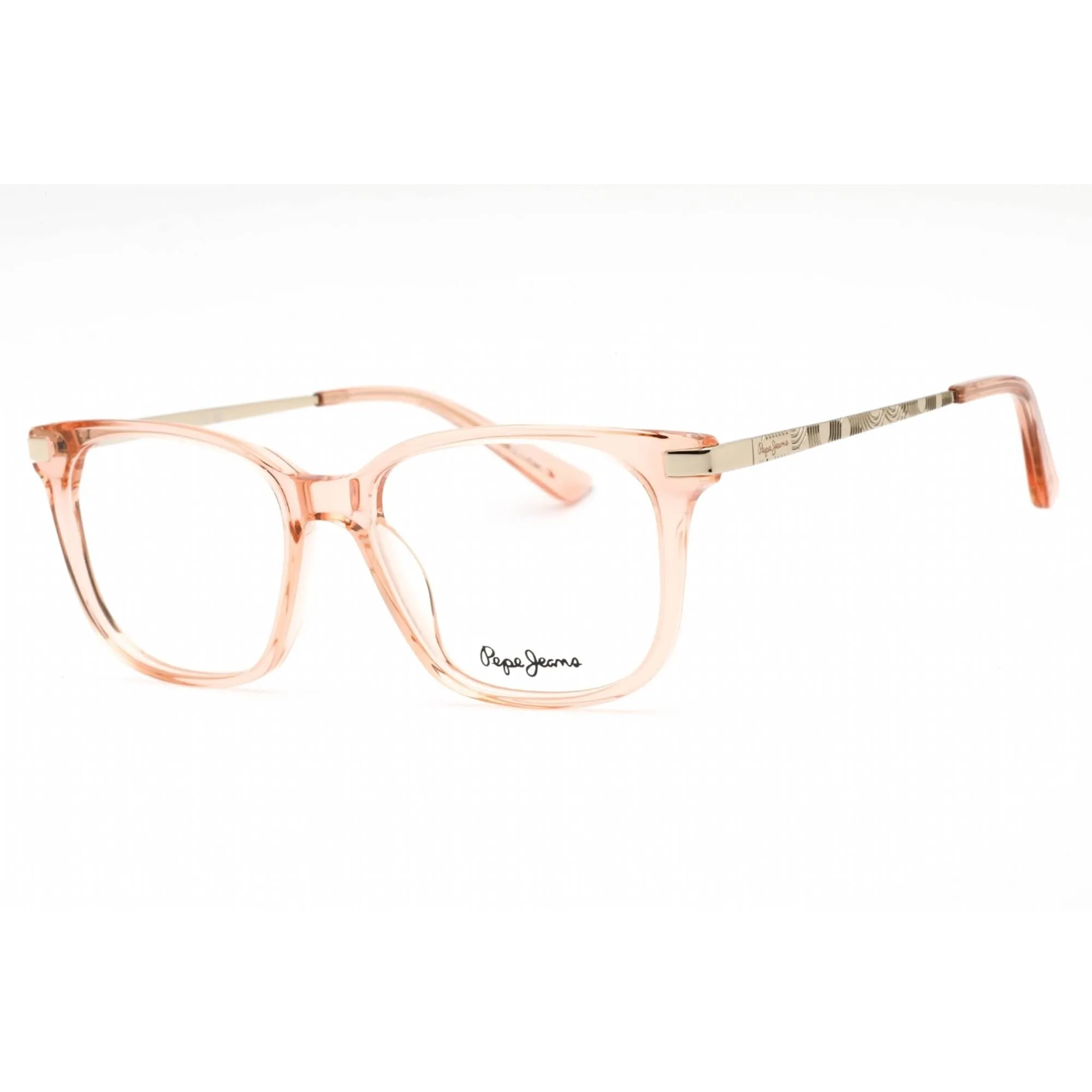 Pepe Jeans Women's Eyeglasses - Crystal Amber Plastic Square Full Rim | PJ3430 C5