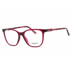 Pepe Jeans Women's Eyeglasses - Crystal Purple Plastic Square Full Rim | PJ3448 C2