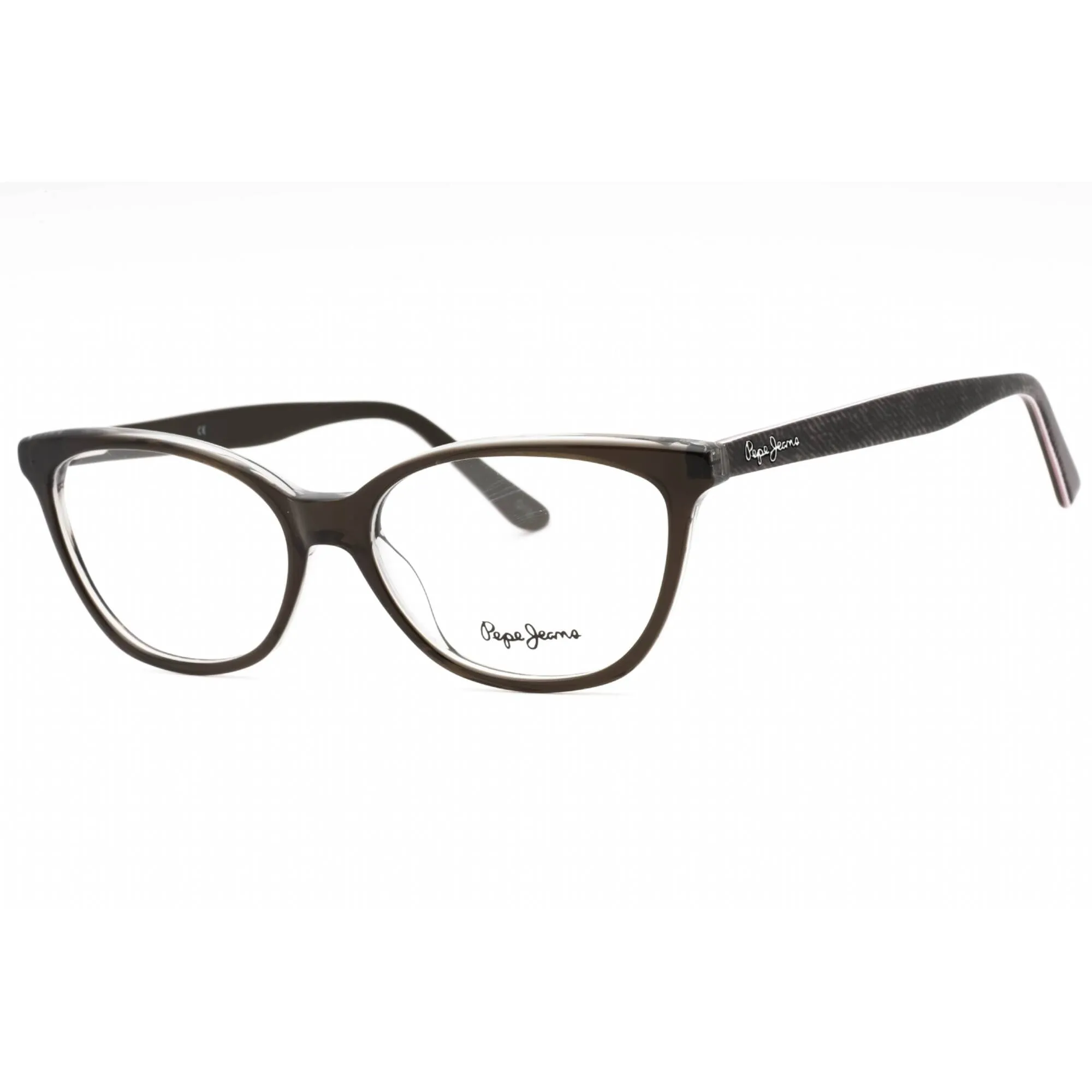 Pepe Jeans Women's Eyeglasses - Grey Plastic Cat Eye Full Rim Frame | PJ3317 C1