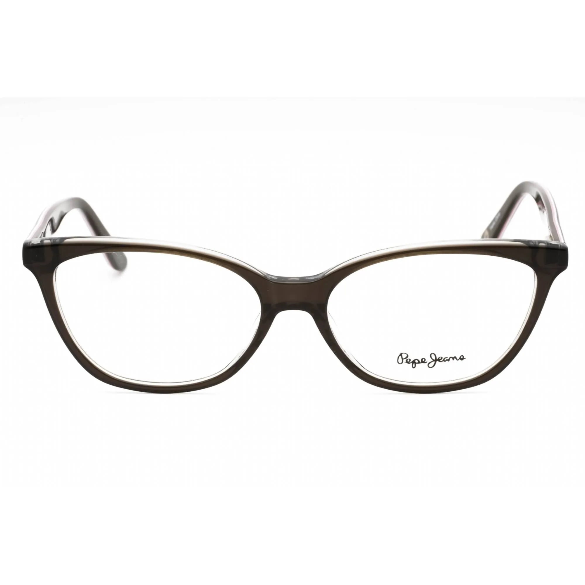 Pepe Jeans Women's Eyeglasses - Grey Plastic Cat Eye Full Rim Frame | PJ3317 C1