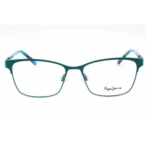 Pepe Jeans Women's Eyeglasses - Petrol Metal Rectangular Full Rim Frame | PJ1275 C3