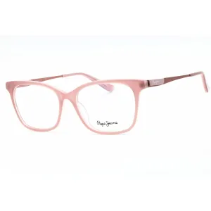 Pepe Jeans Women's Eyeglasses - Pink Plastic Cat Eye Shape Full Rim Frame | PJ3361 C2