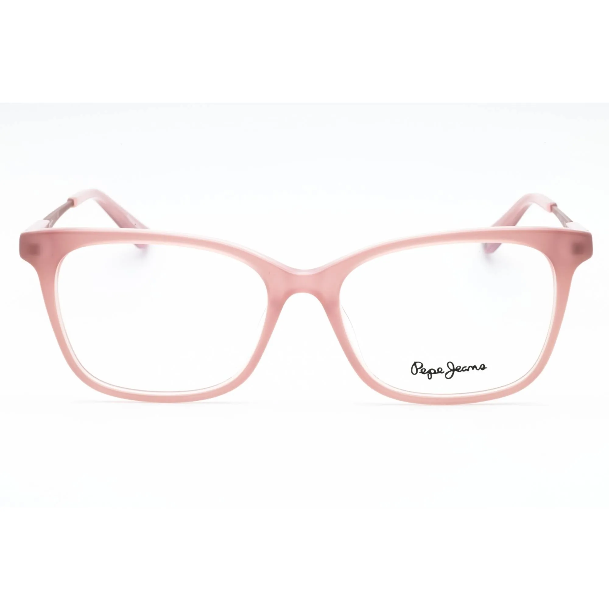 Pepe Jeans Women's Eyeglasses - Pink Plastic Cat Eye Shape Full Rim Frame | PJ3361 C2
