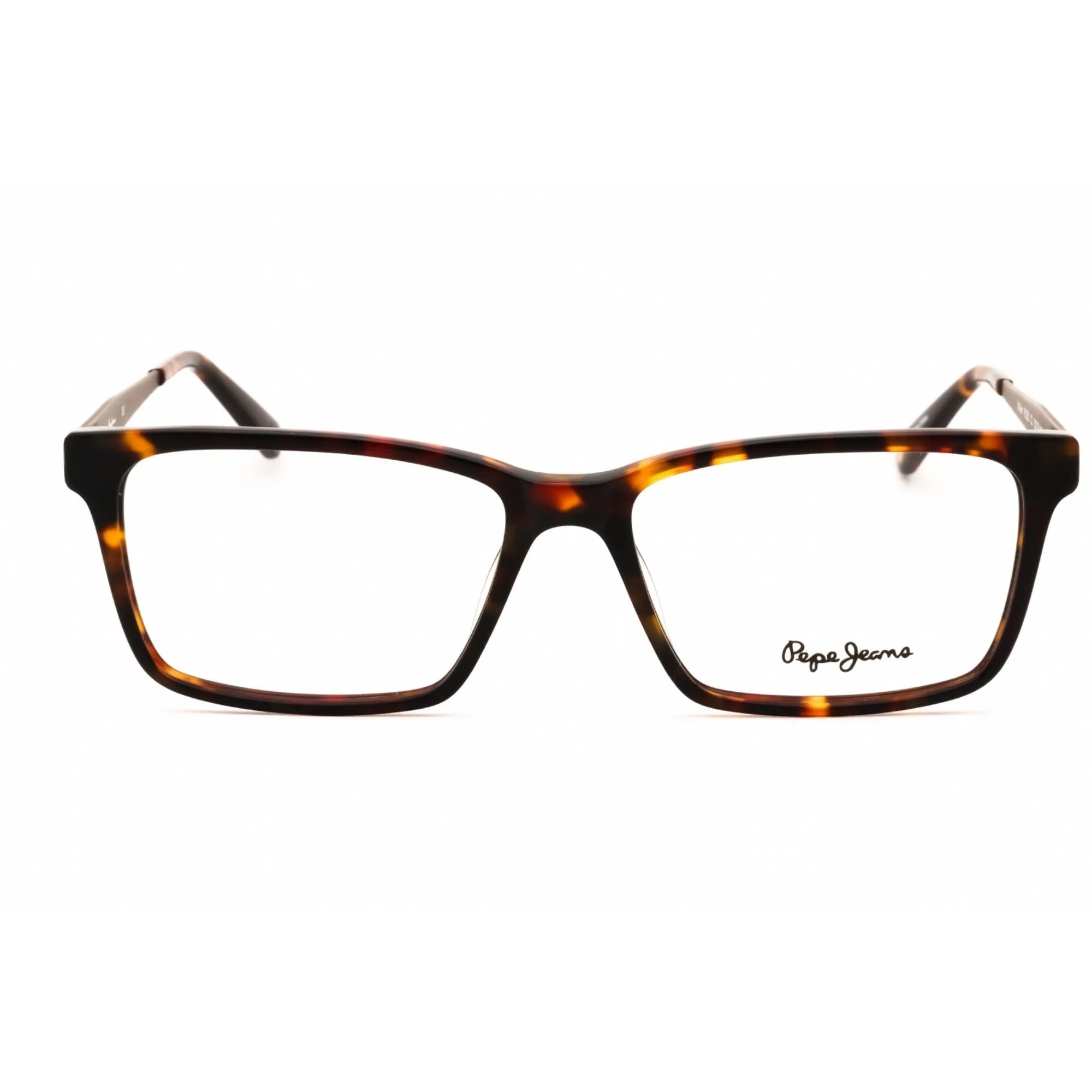 Pepe Jeans Women's Eyeglasses - Tortoise Plastic Rectangular Full Rim | PJ3221 C2
