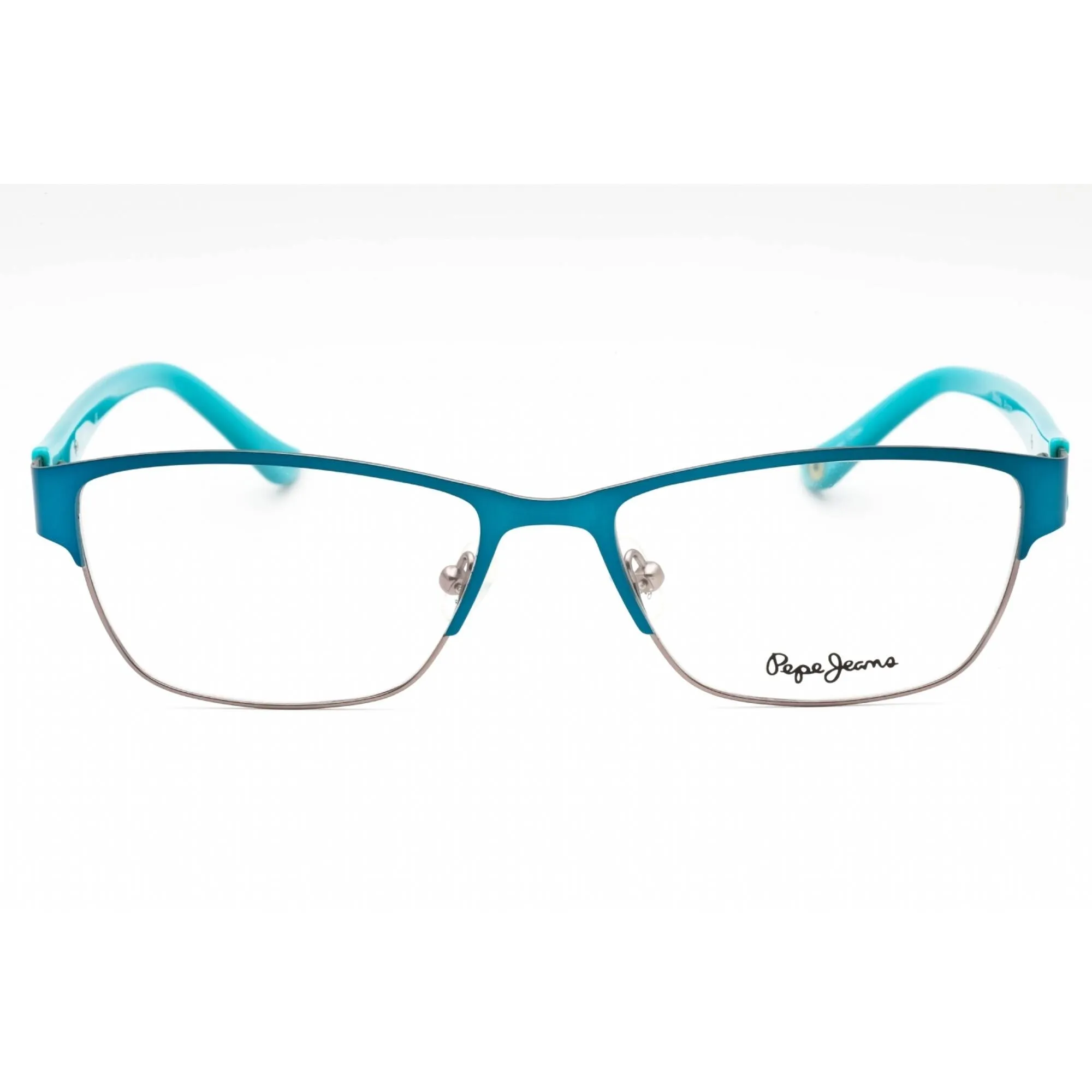 Pepe Jeans Women's Eyeglasses - Turquoise Metal Rectangular Full Rim Frame | PJ1178 C4