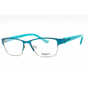 Pepe Jeans Women's Eyeglasses - Turquoise Metal Rectangular Full Rim Frame | PJ1178 C4
