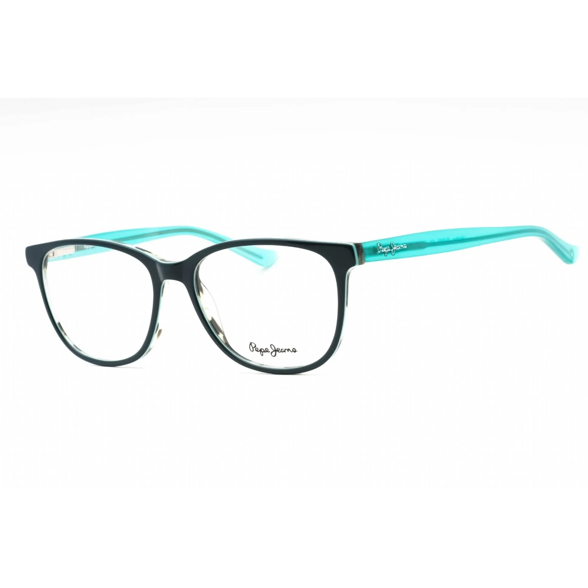 Pepe Jeans Women's Eyeglasses - Turquoise Plastic Oval Full Rim Frame | PJ3262 C4