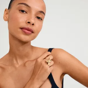 Pilgrim Dream Statement Ring Gold Plated