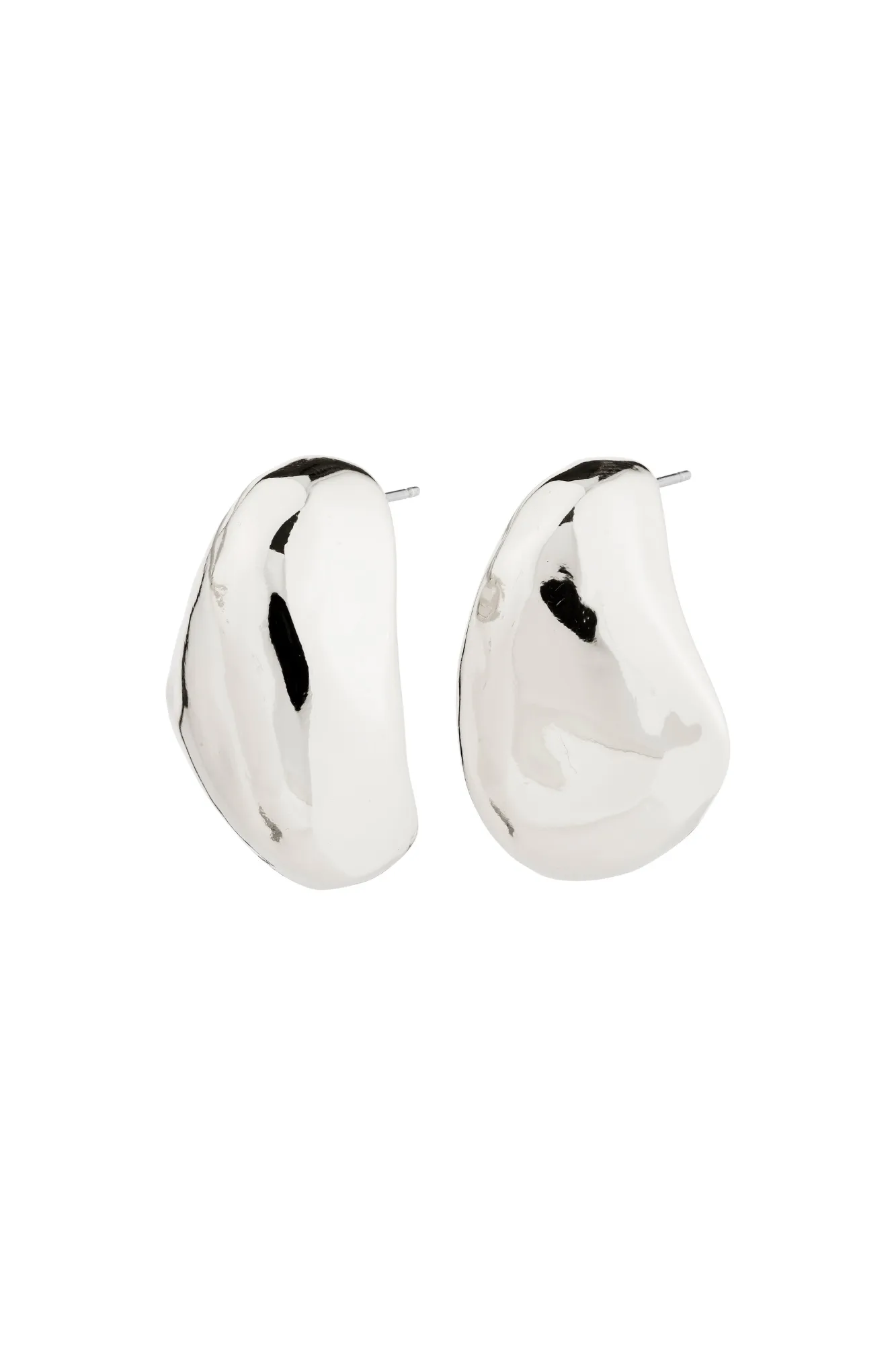 Pilgrim Dune Recycled Earrings Silver Large