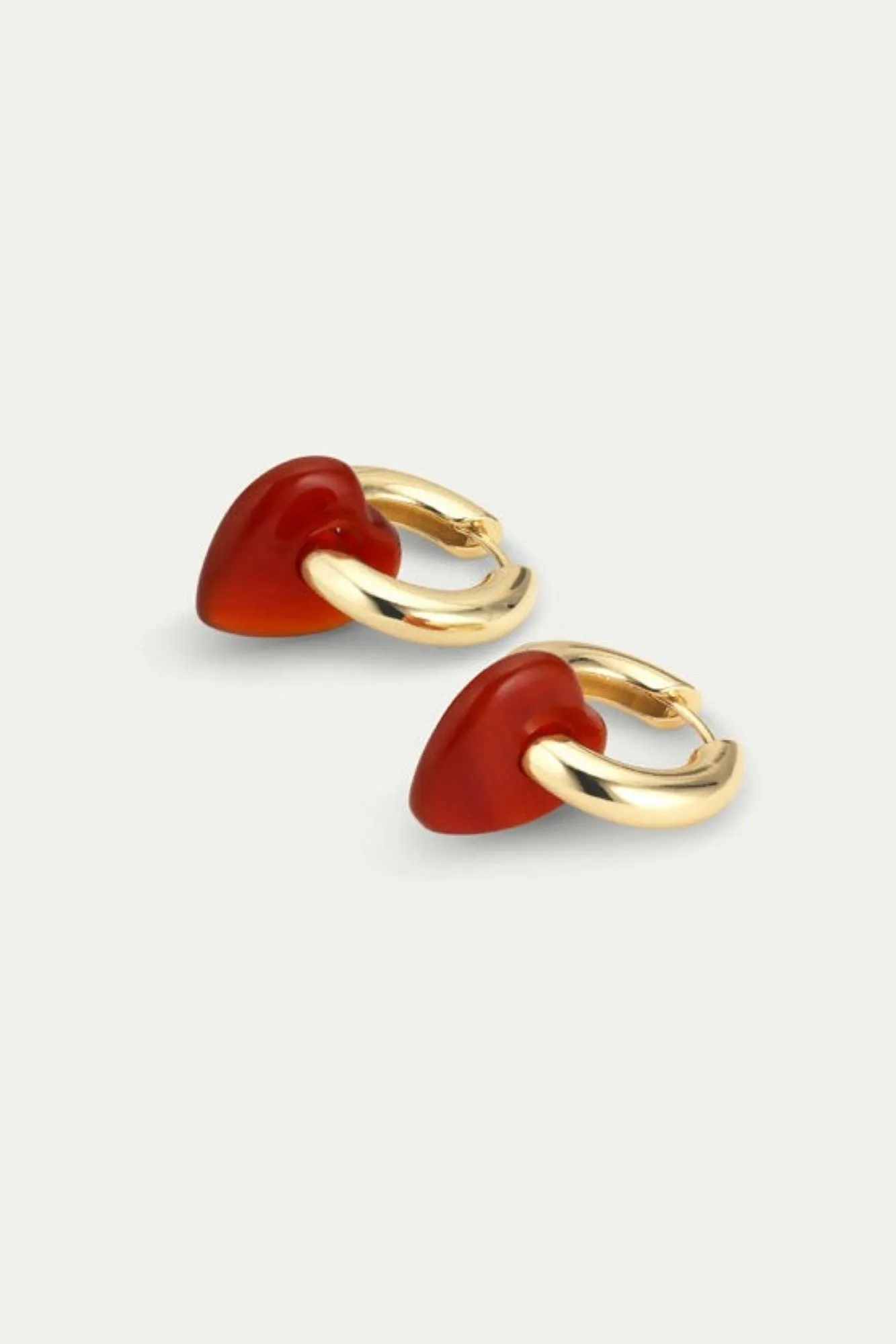 Pilgrim Kendall Recycled Earrings Gold Red