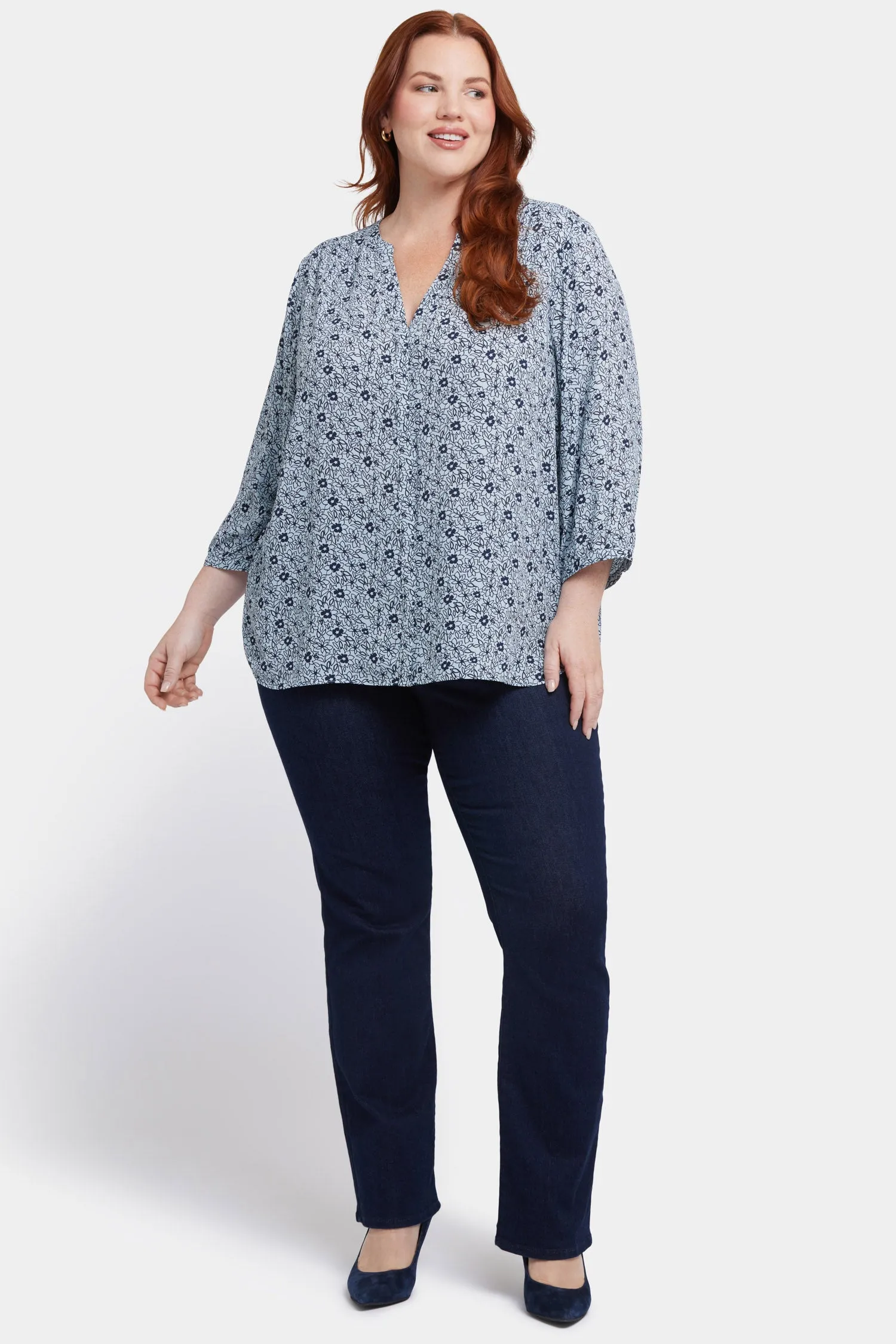 Pintuck Blouse In Plus Size - Cora Creek