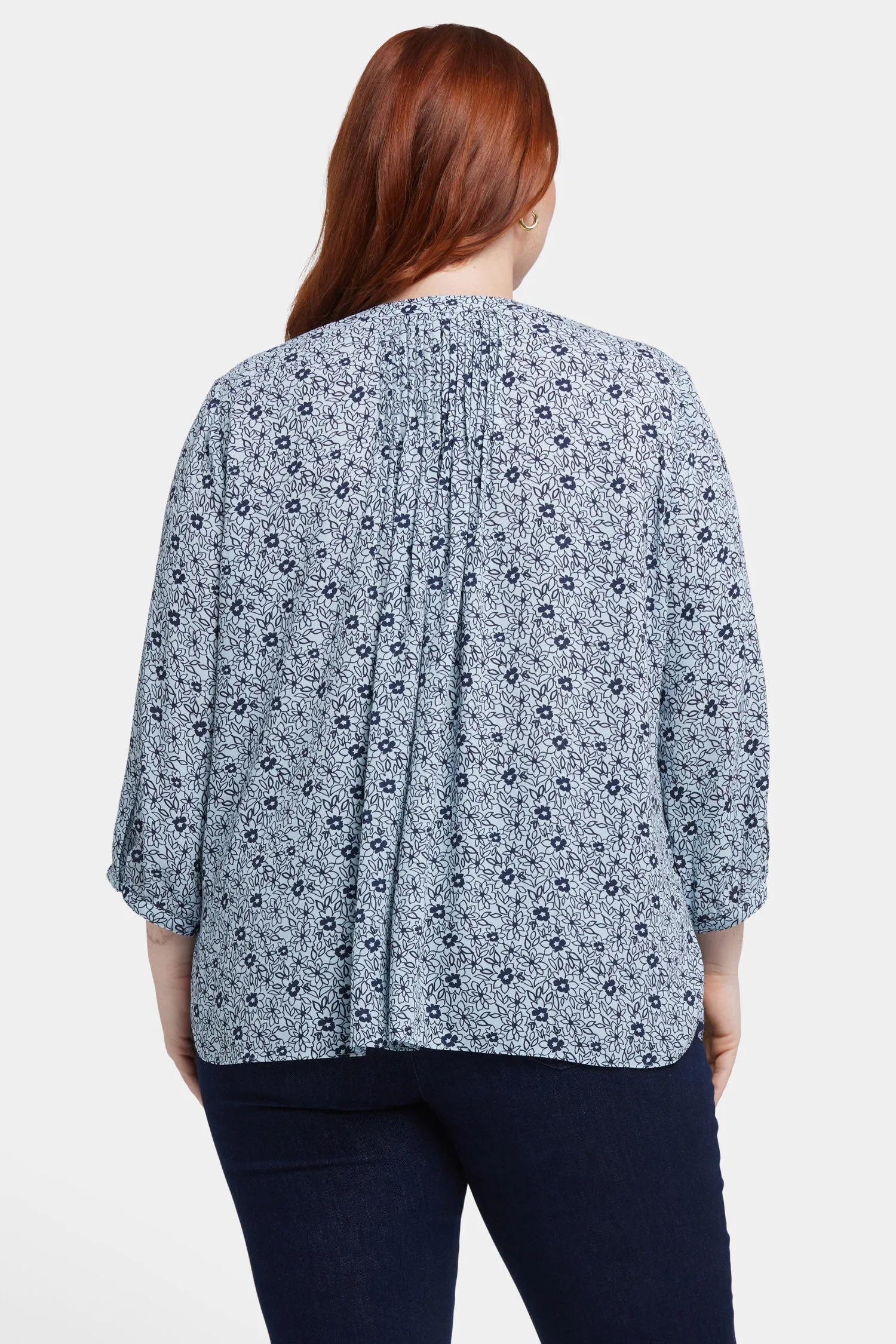 Pintuck Blouse In Plus Size - Cora Creek