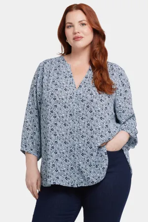 Pintuck Blouse In Plus Size - Cora Creek