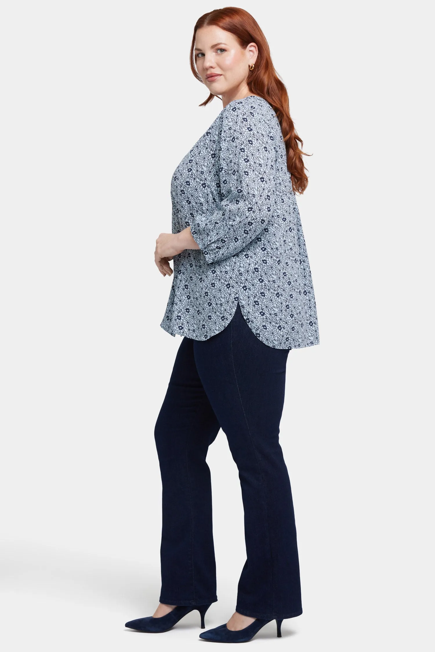 Pintuck Blouse In Plus Size - Cora Creek